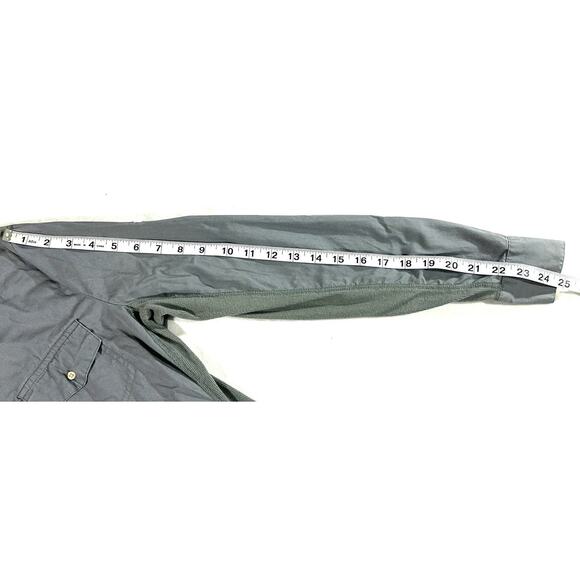 Converse One Star Women’s Button Up Shirt Gray Long Sleeve Stretch Panels Size L - Picture 5 of 8